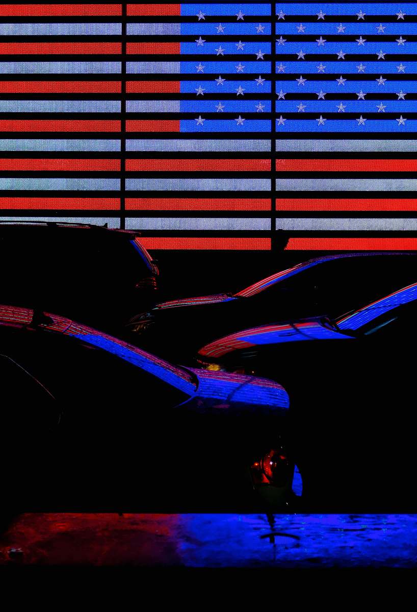 new york vehicle parking at night-time light